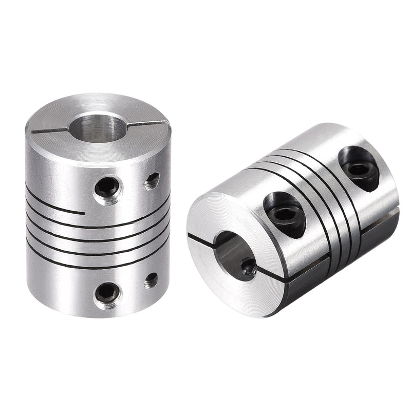 [Australia - AusPower] - uxcell 2PCS Motor Shaft 8mm to 8mm Helical Beam Coupler Coupling 20mm Dia 25mm Length 