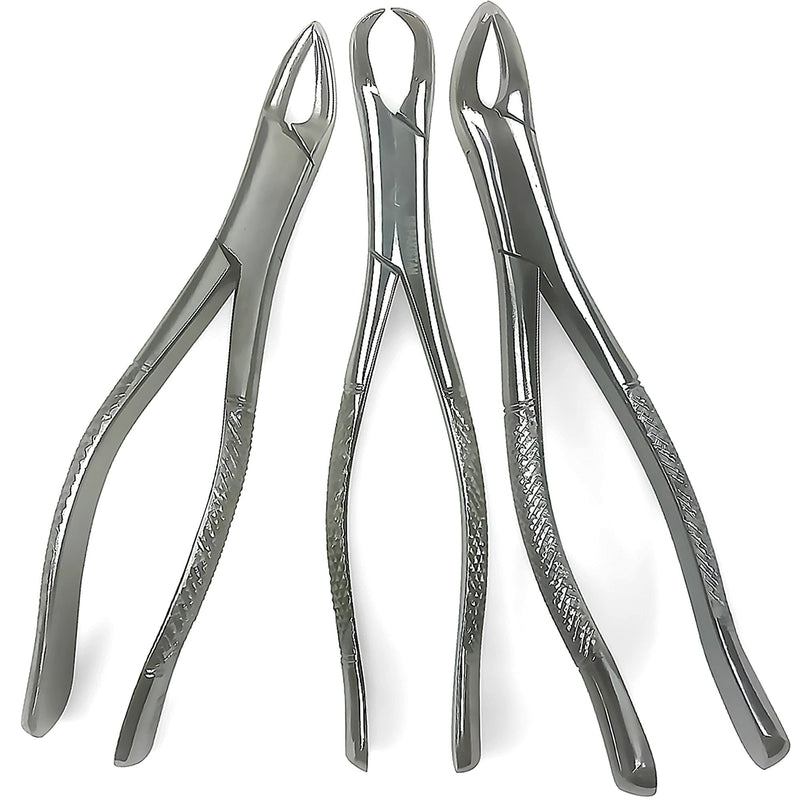 [Australia - AusPower] - Heavy Duty Dental Extracting Forceps # 150# 151# 23, Apical Forceps, Cowhorn Forceps, Lower Molars, Atraumair - 3 Pcs #150+151+23 
