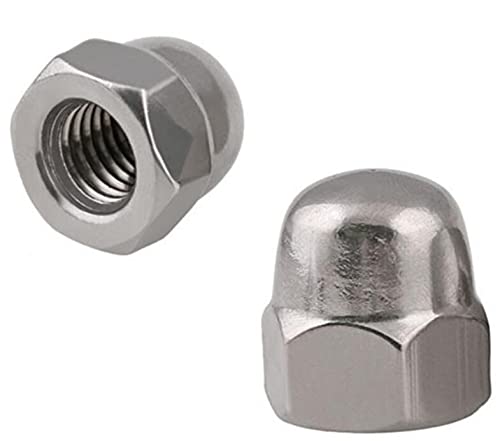[Australia - AusPower] - 25PCS M4 Acorn Hex Cap 304 Stainless Steel 18-8 Nuts Metric Dome Head Nuts M4 (25PCS) 