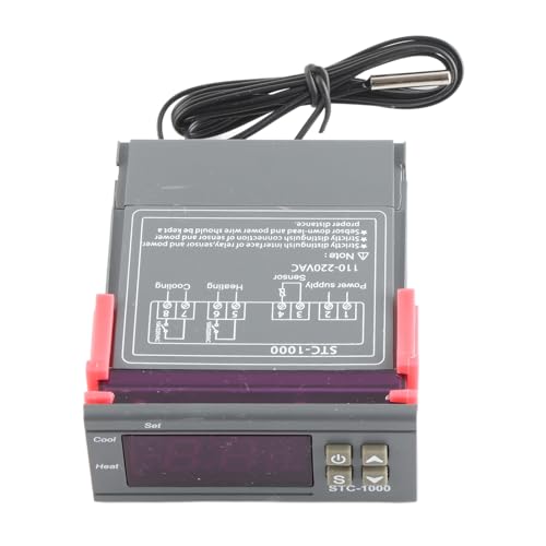 [Australia - AusPower] - Temperature Controller -1000 Cooling and Heating Digital Thermostat with Sensor Refrigerator and Fermenter(AC110~220V) 