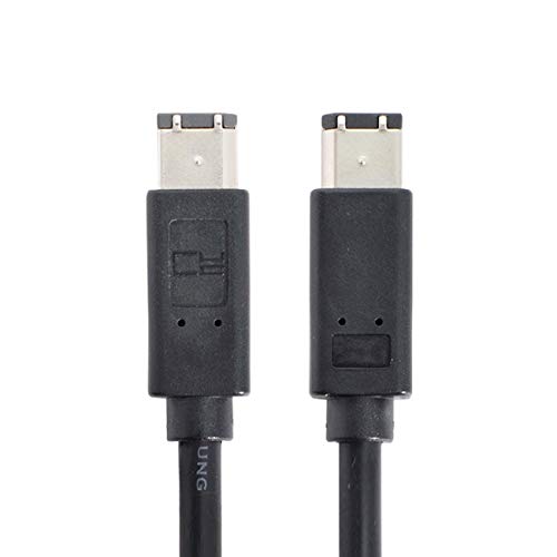 [Australia - AusPower] - NFHK 6 Pin to 6Pin FireWire 400 to FireWire 400 6-6 ilink Cable IEEE 1394 1.8m Black FW-016 