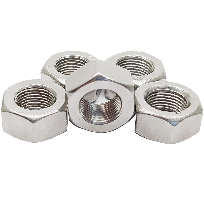 [Australia - AusPower] - 5pcs M12 x 1.0mm Pitch Hex Nuts Stainless Hex Nu, Metric Fine Thread Hex Nuts M12-1.0mm 