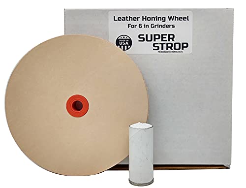 Pro Sharpening Supply leather honing wheel for 6-inch bench grinders and polishers