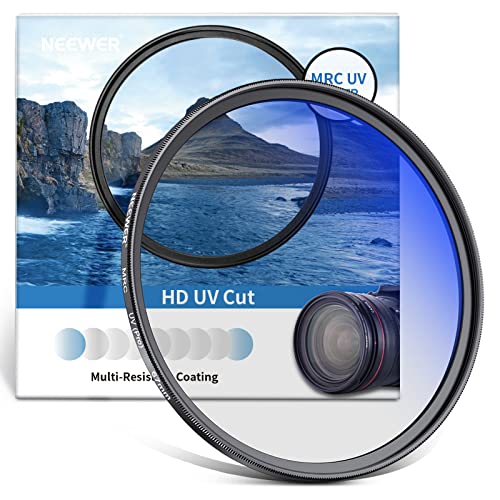 NEEWER 67mm MRC UV Protection Filter 30 Layers Nano Multi-Resistant Coatings/HD Optical Glass/Water Repellent/Scratch Resistant/Aluminum Alloy Ultra Thin Frame/Ultraviolet Filter HD