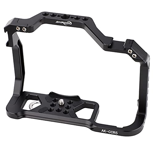 R5 R6 Cage,Camera Full Cage for Canon EOS R6 R5 Camera Rig Stabilizer with Dual Cold Shoe