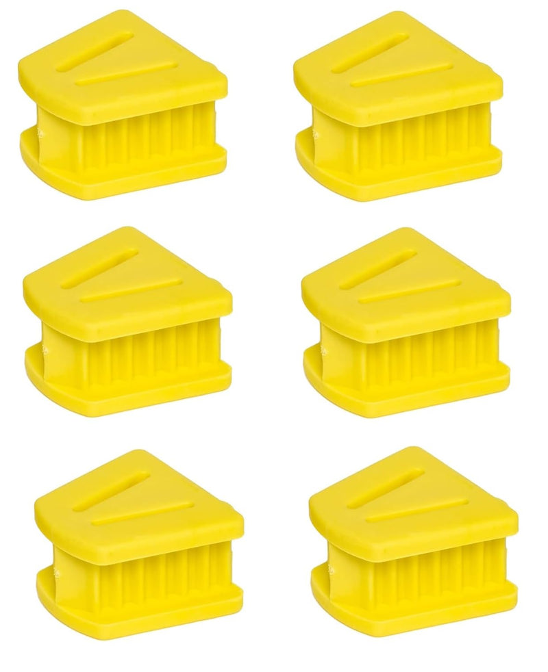 [Australia - AusPower] - Autoclave Mouth Props Dental Silicone Bite Blocks, Bag of 6 (Small (Yellow)) Small (Yellow) 