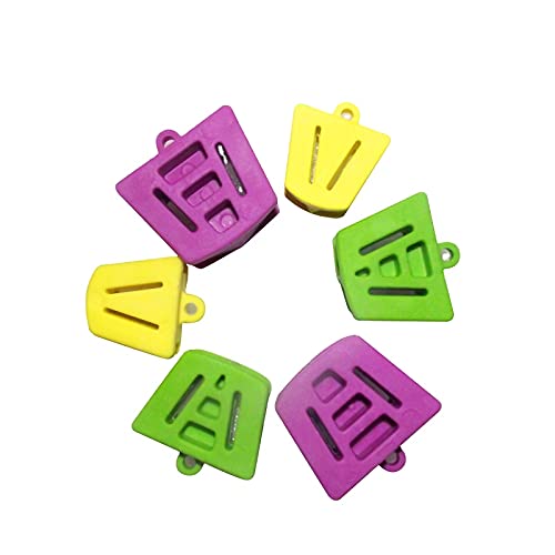[Australia - AusPower] - Autoclave Mouth Props Dental Silicone Bite Blocks, Bag of 6 (Assorted) Assoorted 