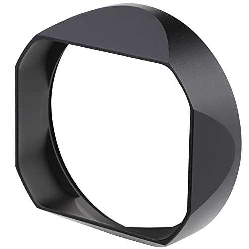 Metal Square Lens Hood for Leica Q3 Q2 Q Q-P QP Q Typ116 Digital Camera Accessories Black (Not fit on Leica Q3-43)