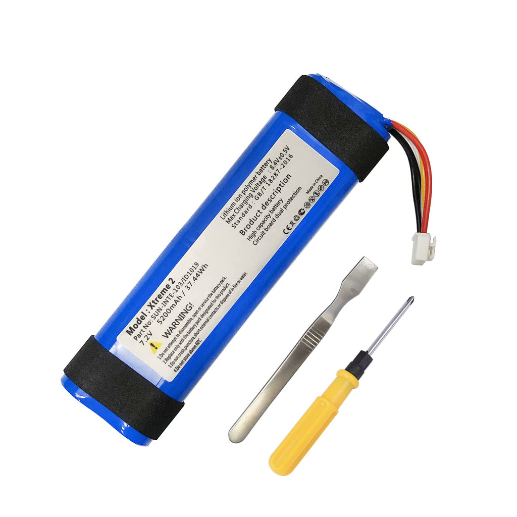 [Australia - AusPower] - Replacement Battery for JBL Xtreme 2, Xtreme 3, Battery SUN-INTE-103 5200mAh 7.4V with Tools 