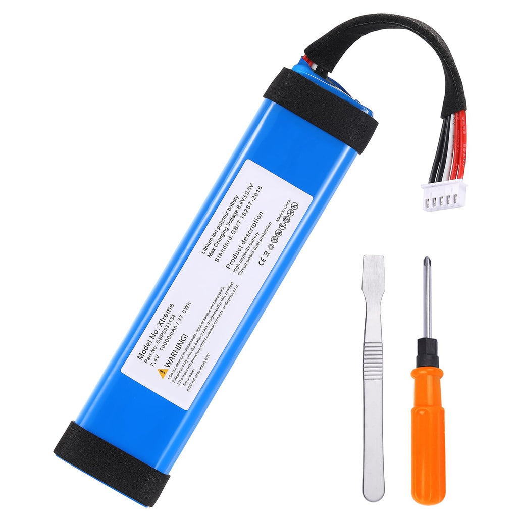 [Australia - AusPower] - 10000mah 37.0Wh Battery for JBL Xtreme1 Extreme Xtreme 1 GSP0931134 Replacement Batterie with Tools 