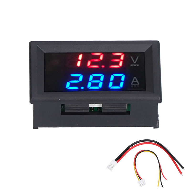 [Australia - AusPower] - DC 0-100V 10A Digital Voltmeter Ammeter Multimeter Panel, Meter Current Voltage Tester Amperage Measurement Meter with Dual LED Display Voltage Gauge for Automotive Motor Battery 