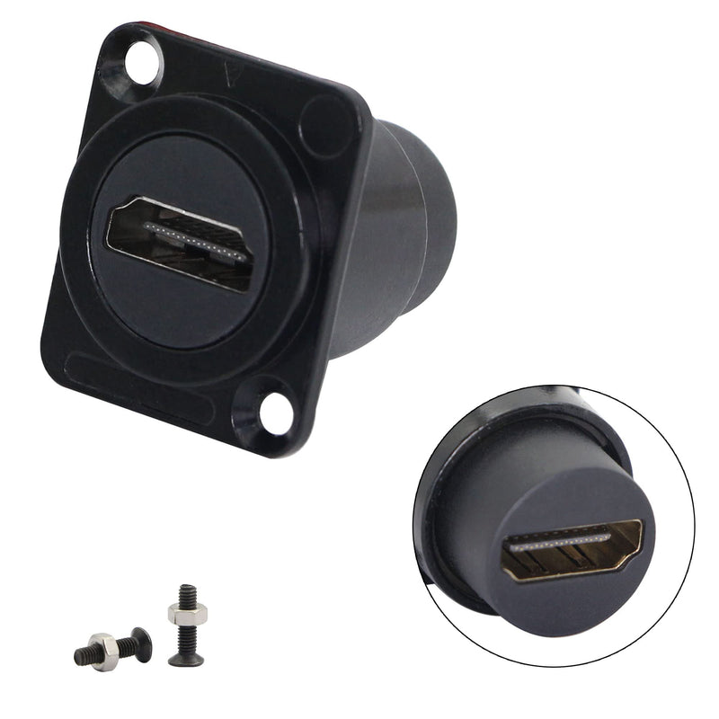 [Australia - AusPower] - QIANRENON HDMI D Panel Mount Connector Socket HDMI Female to Female Coupler Adapter Converter 