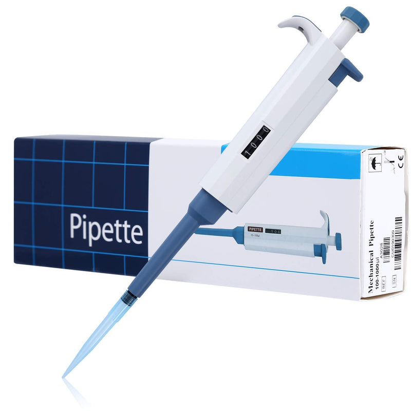 Adjustable Pipettor Pipette Micropipette High-Accurate MicroPipette Variable Volume Pipette 100ul-1000ul 100-1000ul
