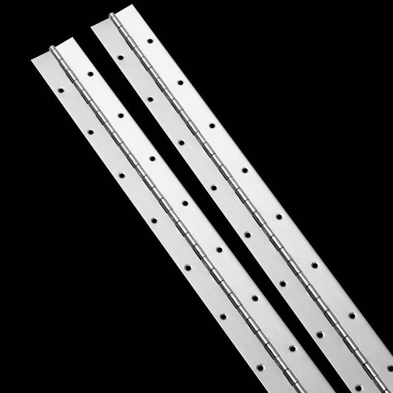 [Australia - AusPower] - 20Inch Continuous & Piano Hinges, 2PCS Heavy Duty Stainless Steel Piano Hinge, Smooth Polished Folding Continuous Hinge, 0.04inch Leaf Thickness, 1.2inch Open Width 