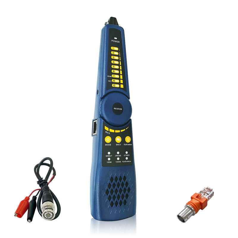 [Australia - AusPower] - Rsrteng Cable Tracer WT255, Wire Tracker Network Telephone Line RVV BNC, Support J45 Network Cable Test, Short Circuit Test,Host/Test Box Fault Location, Working with Camera Tester 