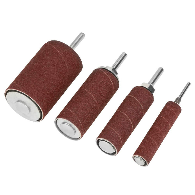 Rubber Grinding Drum Set, 20 Pieces Drill Sanding Drum Set Sanding Sleeves with Case for Drill