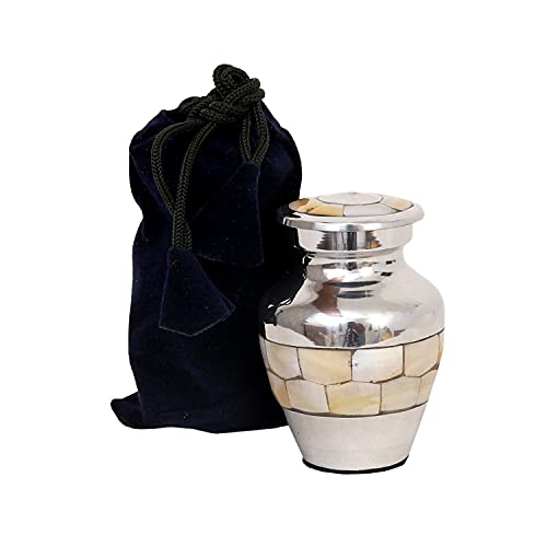 HLC URN Elegant Small Keepsake Urn for Human Ashes, Mini, Affordable (3 cu.in)