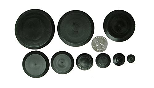 [Australia - AusPower] - 50 Piece Flush Mount Black Hole Plug Assortment for Auto Body and Sheet Metal (CapLugs)Top Secret PDR 