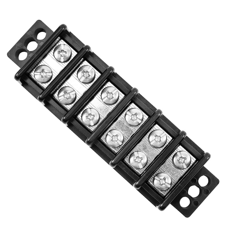 [Australia - AusPower] - GLOSO Marine Terminal Blocks TBD Double Row Stainless 10-22 AWG Cu, 30A/600V- 1 Pack, 6 Poles 6P 30A/600V, M4 