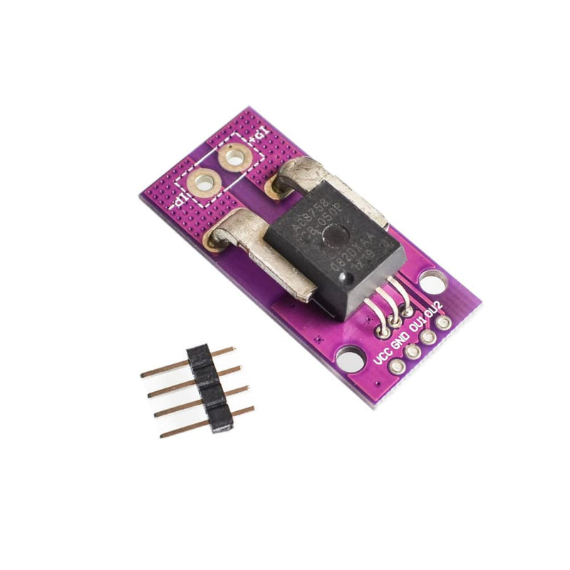 DollaTek 50A Hall Current Sensor Module Linear Analog AC DC 3.3V-5V High Accuracy for Arduino RC Model Connection