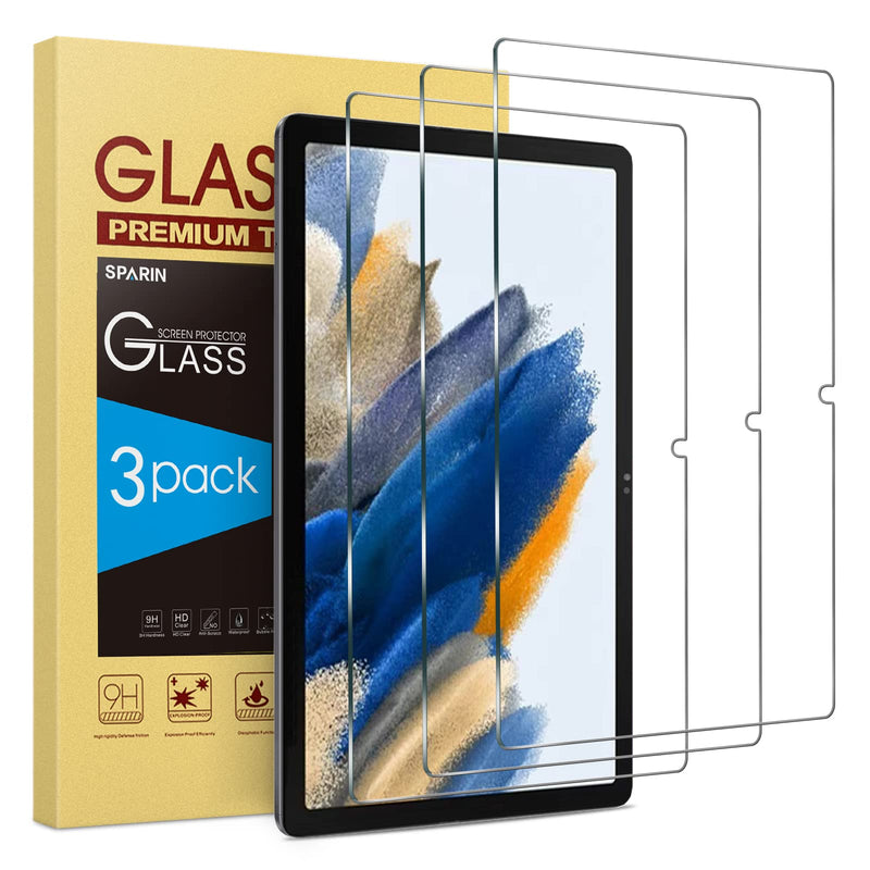 [Australia - AusPower] - SPARIN 3 Pack Screen protector for Samsung Galaxy Tab A8 10.5 Inch, Tempered Glass Screen Protector for Galaxy Tablet A8 2022, Anti-Scratch Galaxy Tab A8 10.5" 