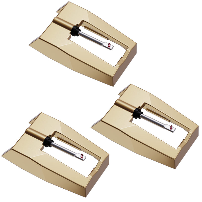 [Australia - AusPower] - DIGITNOW Record Player Needle/Golden Needle with 3-Pack of Dimond Stylus Replacement for Turntable, Vinyl Record Player, lp, Phonograph 