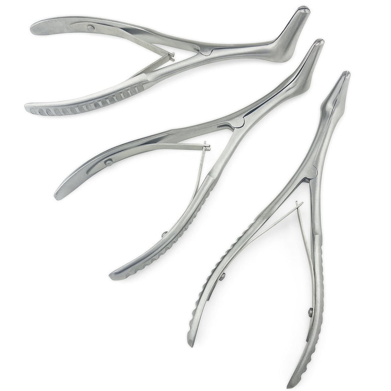[Australia - AusPower] - Vienna Nasal Speculum ENT Instruments, Premium Quality Stainless Steel for Adult, Child, Infant - Small, Medium, Large - 3 Pcs All Sizes - 3 Pcs 