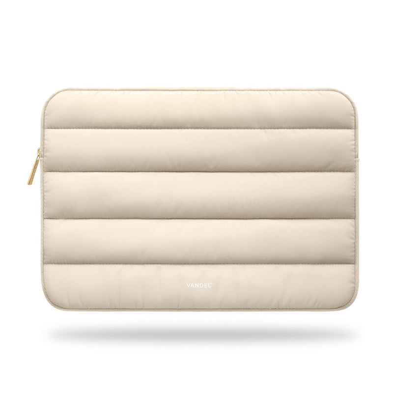 [Australia - AusPower] - Vandel - The Original Puffy Laptop Sleeve 13-14 Inch Laptop Sleeve. Beige Laptop Sleeve for Women. Carrying Case Laptop Cover for MacBook Pro 14 Inch Sleeve, MacBook Air Sleeve 13 Inch, iPad Pro 12.9 a. Sand 