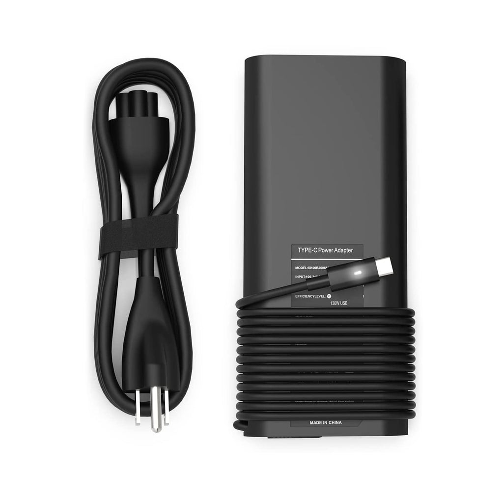 [Australia - AusPower] - 130W USB C Type C Adapter Laptop Charger Compatible with Dell XPS 15 2in1 9575 Precision 5530 2in1 5550 5750 3560 3550 3551 Latitude 7410 7310 7210 9410 9510 9575 5420 5520 5510 Power Supply Cord Dell 130W USB C 