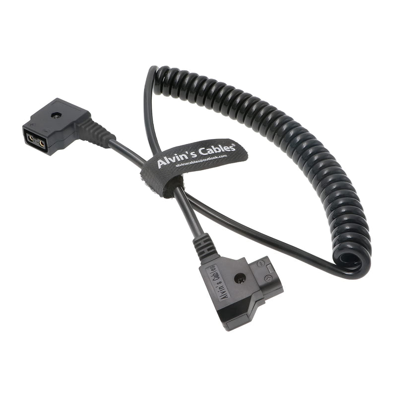 [Australia - AusPower] - Alvin's Cables D-Tap Male to Dtap Female Coiled Extension Cable for DSLR Rig Anton Bauer Battery coiled cable 