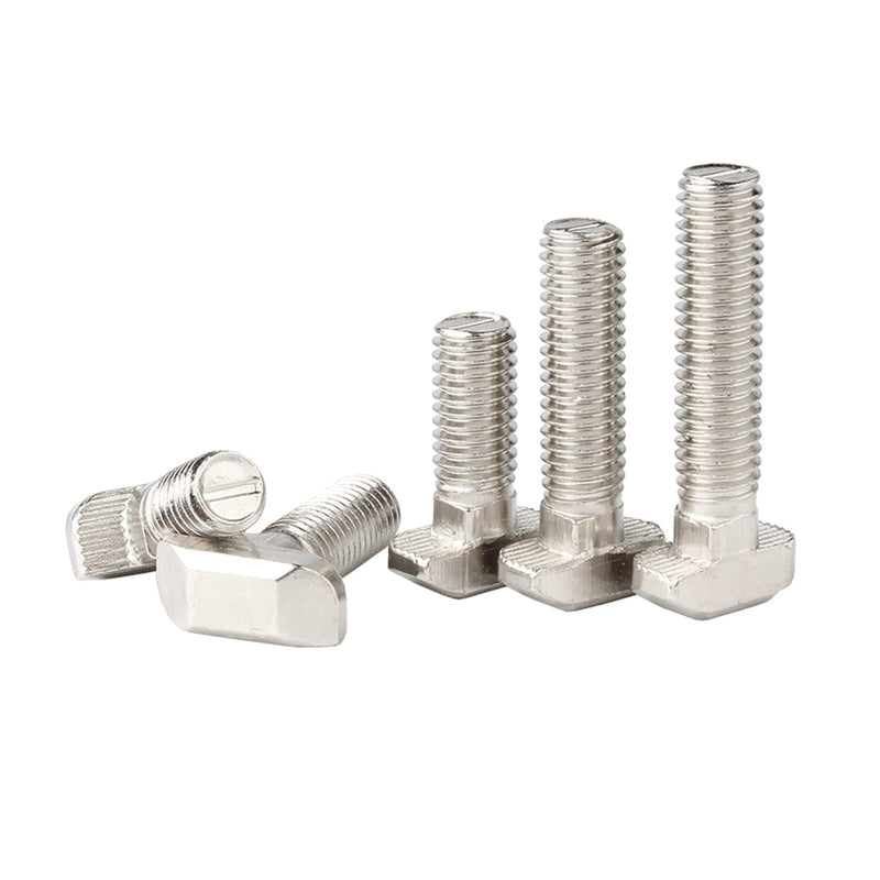 [Australia - AusPower] - Metric M8 x 20mm Thread T Slot,Drop-in Bolt T-Bolt,Hammer Head Bolt,T Screw Stud for 4545 Series Standard 10mm T-Slot Aluminum Extrusion Profile,Carbon Steel Nickel Plated (4545 Series,40Pcs) 45Series M8x20mm(40Pcs) 