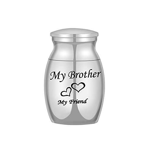COCO Park Big-Sized Cremation Jewelry Urns for Human Ashes Holder Funeral Memorial Keepsake My Friend My Brother