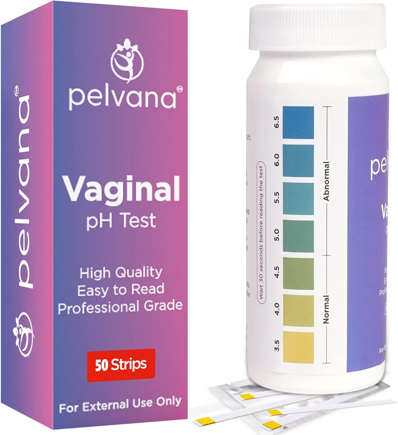 [Australia - AusPower] - Pelvana pH Balance Test Strips for Women 50 Strips - Vaginal pH Test for Bacterial Vaginosis (BV) & Yeast - Monitor Vaginal Health & Prevent Infection 50 Count 