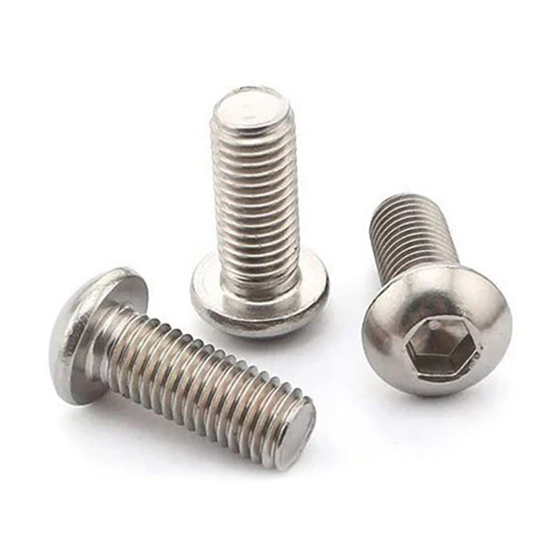 [Australia - AusPower] - 50 Pcs 1/4-20 x 1" Button Head Socket Cap Bolts Screws,304 Stainless Steel 18-8,Allen Socket Drive,Bright Finish,Fully Machine Thread (1/4-20 x 1 50pcs) 1/4-20 x 1 50 pcs 