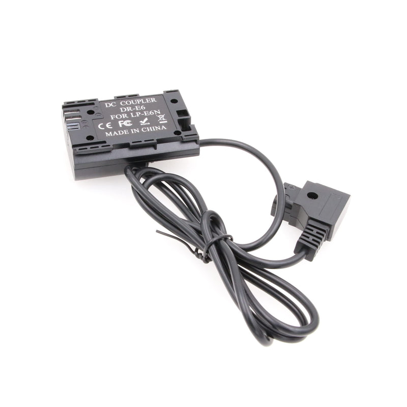 [Australia - AusPower] - ZBLZGP D-tap to LP-E6 E6 Dummy Battery Power Adapter for Canon 60D 70D 80D Camera SmallHD 501 502 702 Monitor (Straight Cable) Straight Cable 