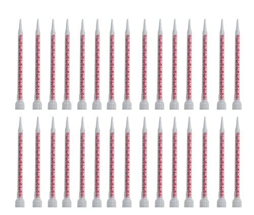 Daszui double barrel mixing nozzle for 200ml and 400ml epoxy adhesive cartridges, 30-piece set