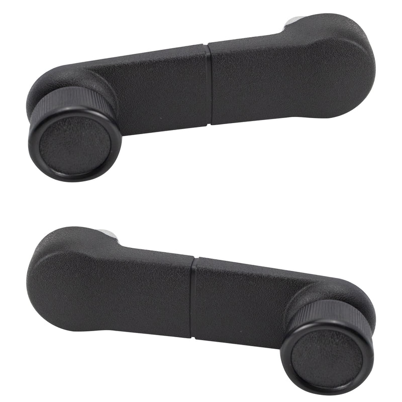 [Australia - AusPower] - TRQ Front Rear Window Crank Handle Black Metal Upgrade LH RH Pair for Ford Truck 