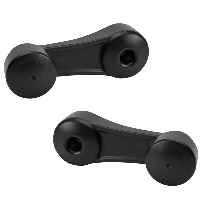 [Australia - AusPower] - TRQ 2pc Front Window Crank Handle Set Black LH & RH for HD Kenworth Truck 