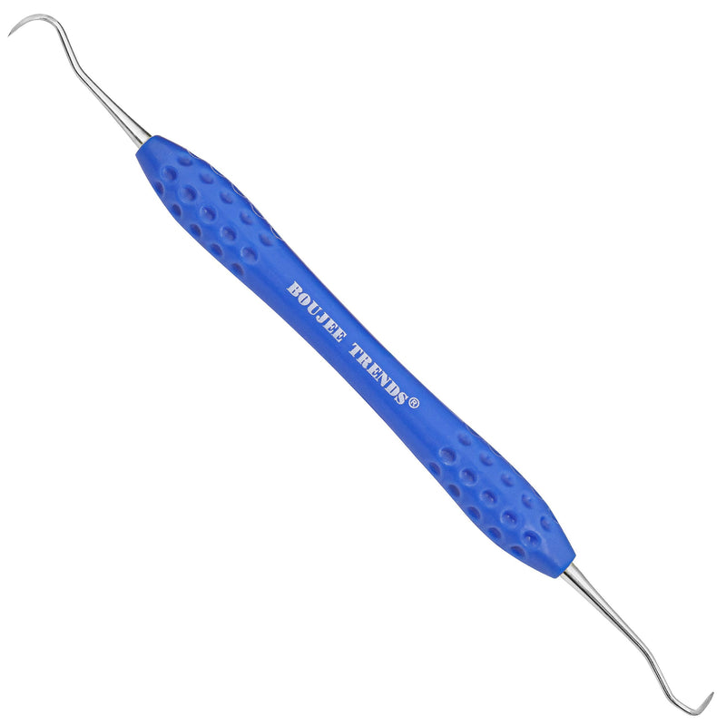 [Australia - AusPower] - Professional Dental Tools Tartar Scraper For Dentist, Personal and Pets Use Plaque Remover With Comfortable Grip, Double ended Silicon Grip Scaler 