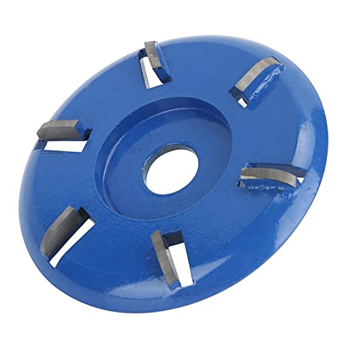Wood Carving Disc, Steel 6 Teeth Grinding Disc Milling Cutter Woodworking Tool Angle Grinder Accessories, Angle Grinder Wood 6 Teeth Wood Carving Disc Carving Disc (Arc Blade) no