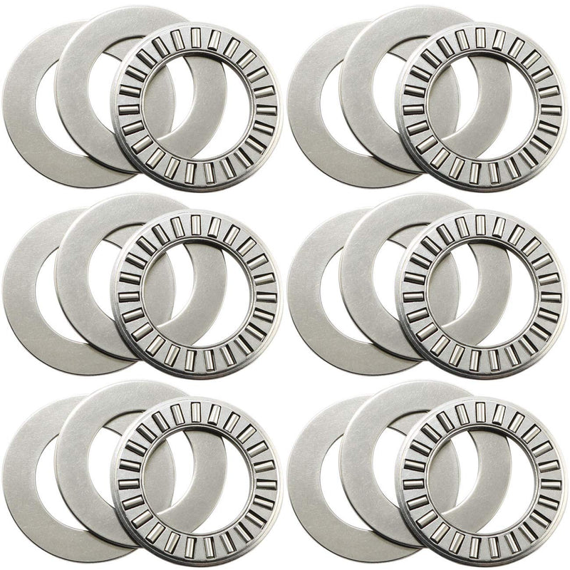 [Australia - AusPower] - 6 Sets Thrust Needle Roller Bearings NTA1220+2TRA Thrust Needle Roller Bearing with Two Washers 3/4 6 