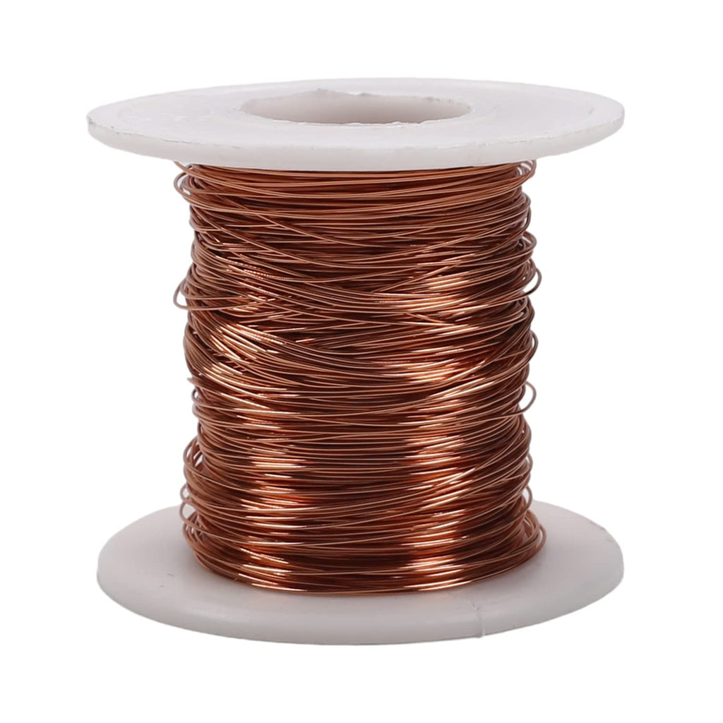 Heyiarbeit 27 AWG Magnet Wire Enameled Copper Wire Enameled Magnet Winding Wire 164ft 0.0138" Diameter Temperature Rating 180? Magnetic Coil for Motors Transformers Inductors Inner Dia: 0.35mm,Length: 164Ft 1