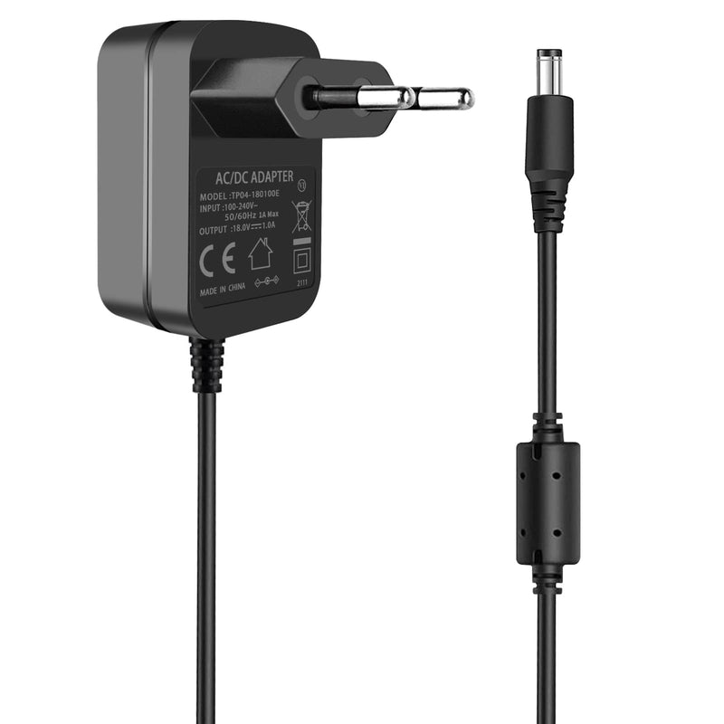 18V 1A Power Adapter Centre Positive DC Plug 5.5 x 2.5 mm | AC 100-240V to DC 18V 1 Amp Power Supply for 18Volt 100mA 200mA 300mA 500mA 600mA 700mA 800mA 900mA 1000mA Equipments