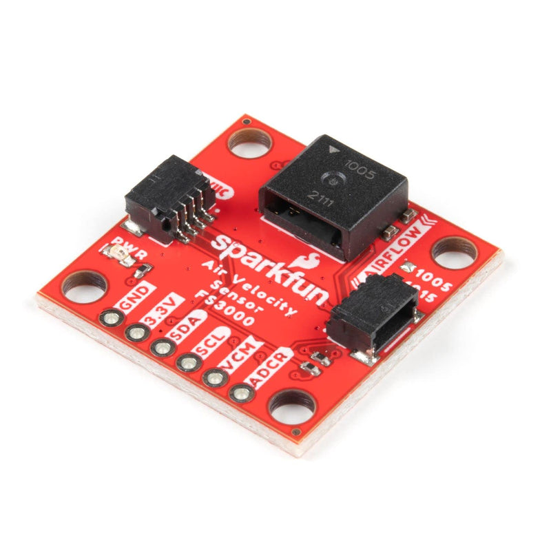 [Australia - AusPower] - SparkFun Air Velocity Sensor Breakout-FS3000-1005 (Qwiic)-Plug & Play Board with Qwiic Connect-Module Range of 0-7.2m/s (0-16.2mph)-MEMS Thermopile-Based Sensor Digital Output 12-bit Resolution 
