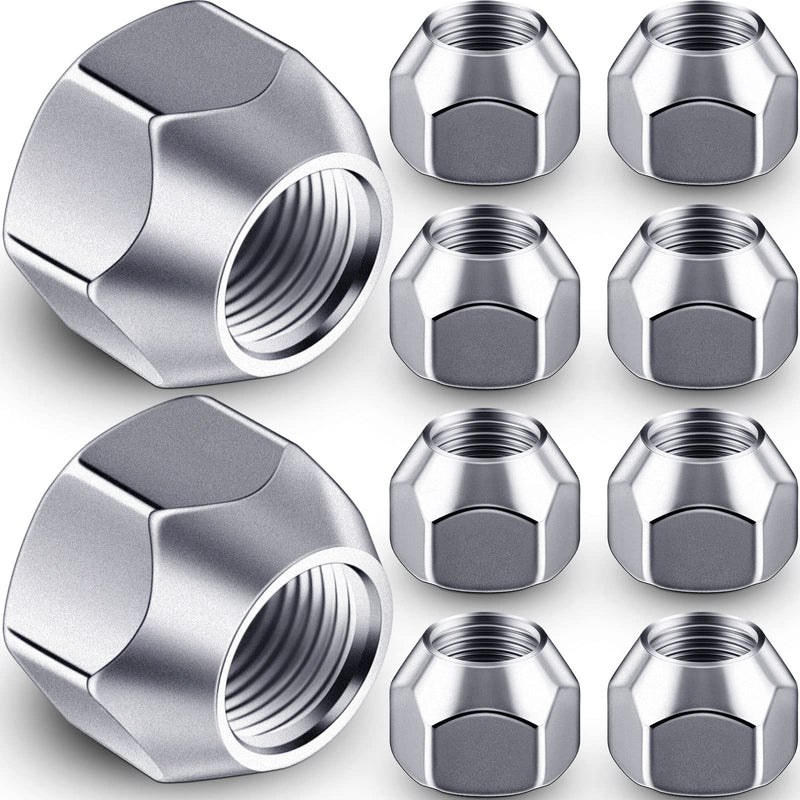 [Australia - AusPower] - Frienda 1/2-20 Inch Trailer Lug Nuts 509 Tire Wheel Lugs Tire Acorn Silver Open End Finish Nuts for Trailers Wheel(10 Pieces) 10 