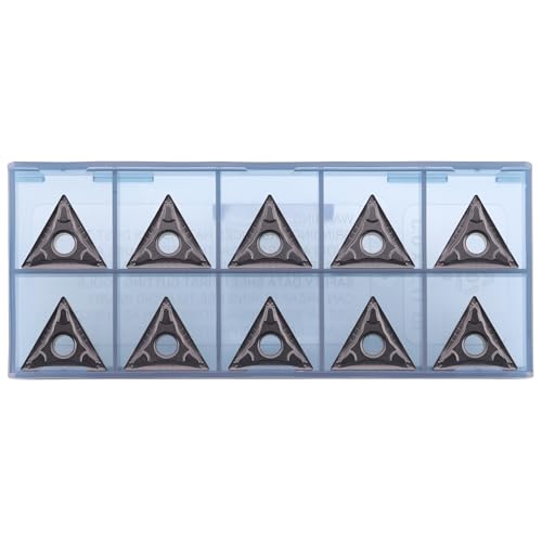 CNC Carbide Inserts TNMG331 / TNMG160404-MD for Metal Cutting Steel, Semi-Finishing chipbreaker for Turning Cutter, 10 PCS.