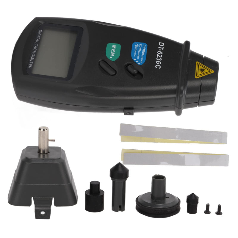 [Australia - AusPower] - DT6236C Digital Tachometer Optoelectronic & Non RPM Tach Meter 19999RPM Speed Meter Pocket Rotation for Automobile Manufacturing 