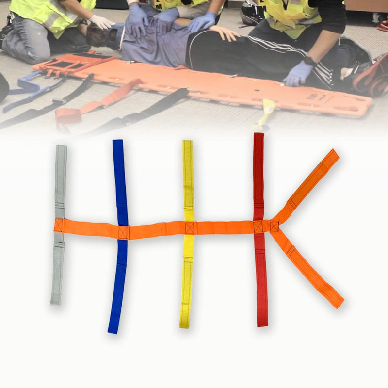 [Australia - AusPower] - First Aid Spine Backboard Strap - Emergency Stretcher System Immobilization Belt for Rescue Supplies, 10 Reflective Colors 