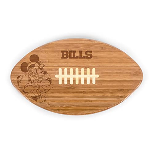 PICNIC TIME NFL unisex-adult NFL Mickey Touchdown! Football Cutting Board & Serving Tray Buffalo Bills One Size Brown