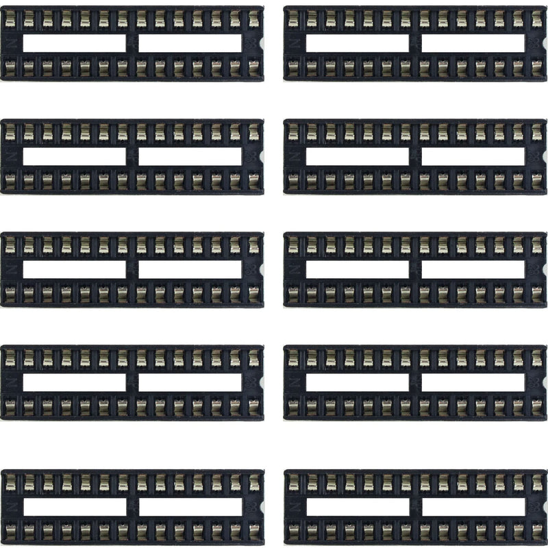 [Australia - AusPower] - 10pcs IC DIP Sockets DIP28 Solder Tail - 28-Pin 0.3" 